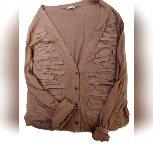 J Crew Dusty Rose Cotton Cardigan, M - Picture 1 of 3